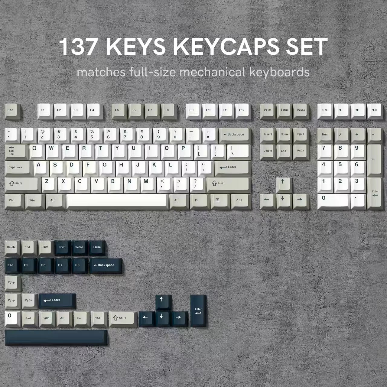 168 Keys Double Shot PBT Keycap Custom Keycap Cherry Profile Keyboard Keycaps for Cherry Gateron MX Switches Gaming Keyboard