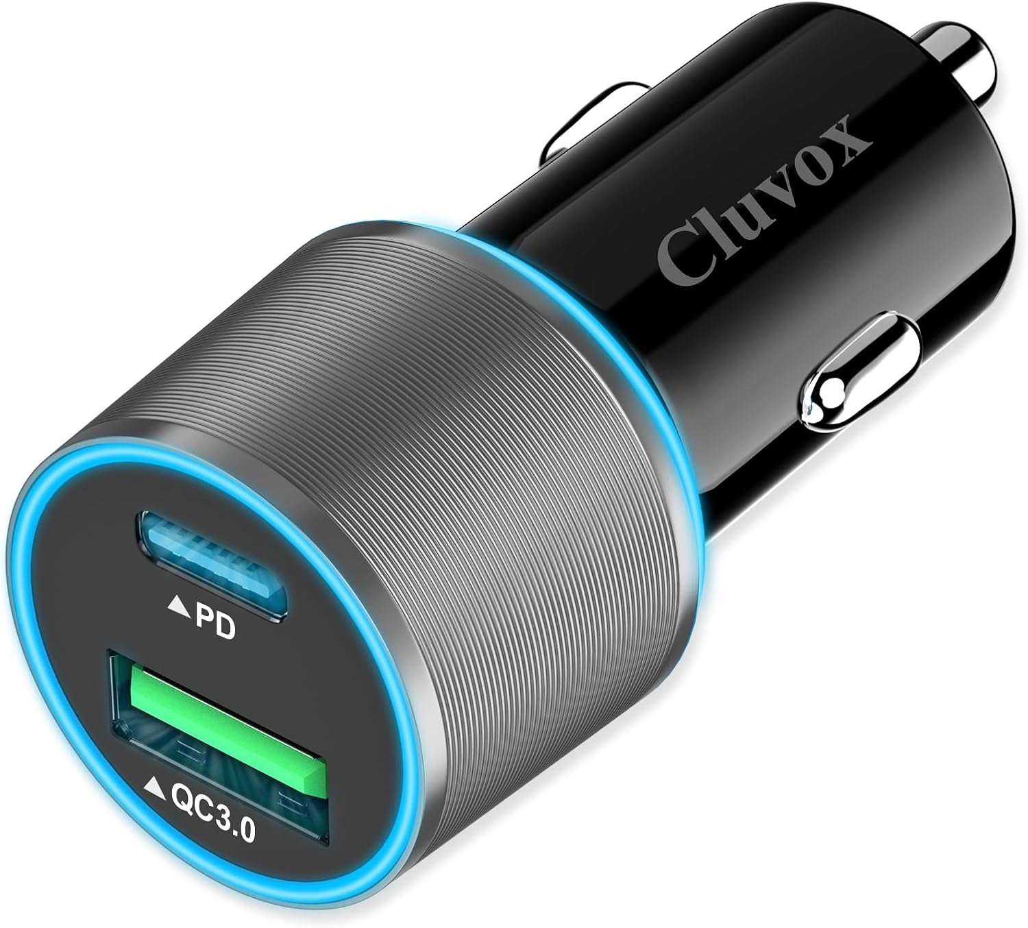 Dual USB Car Charger Adapter,  20W Fast Charge Car Charger Compatible for Iphone 15 Pro Max/Plus/14/13/12/11/Xs/Xr/8/Se 2020/Ipad 8Th/Pro/Air 4/Mini, Google Pixel, Samsung Cigarette USB Charger